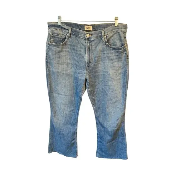 CITIZENS OF HUMANITY NWOT Isola Crop Bootcut Jeans Pixie Midrise Sz 32 $238 MSRP - Picture 2 of 14